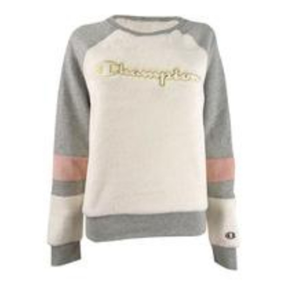 Champion Faux Fur Crew Sweatshirt